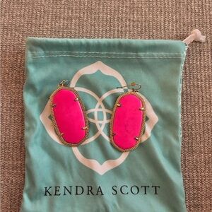 Kendra Scott Hot Pink Earrings